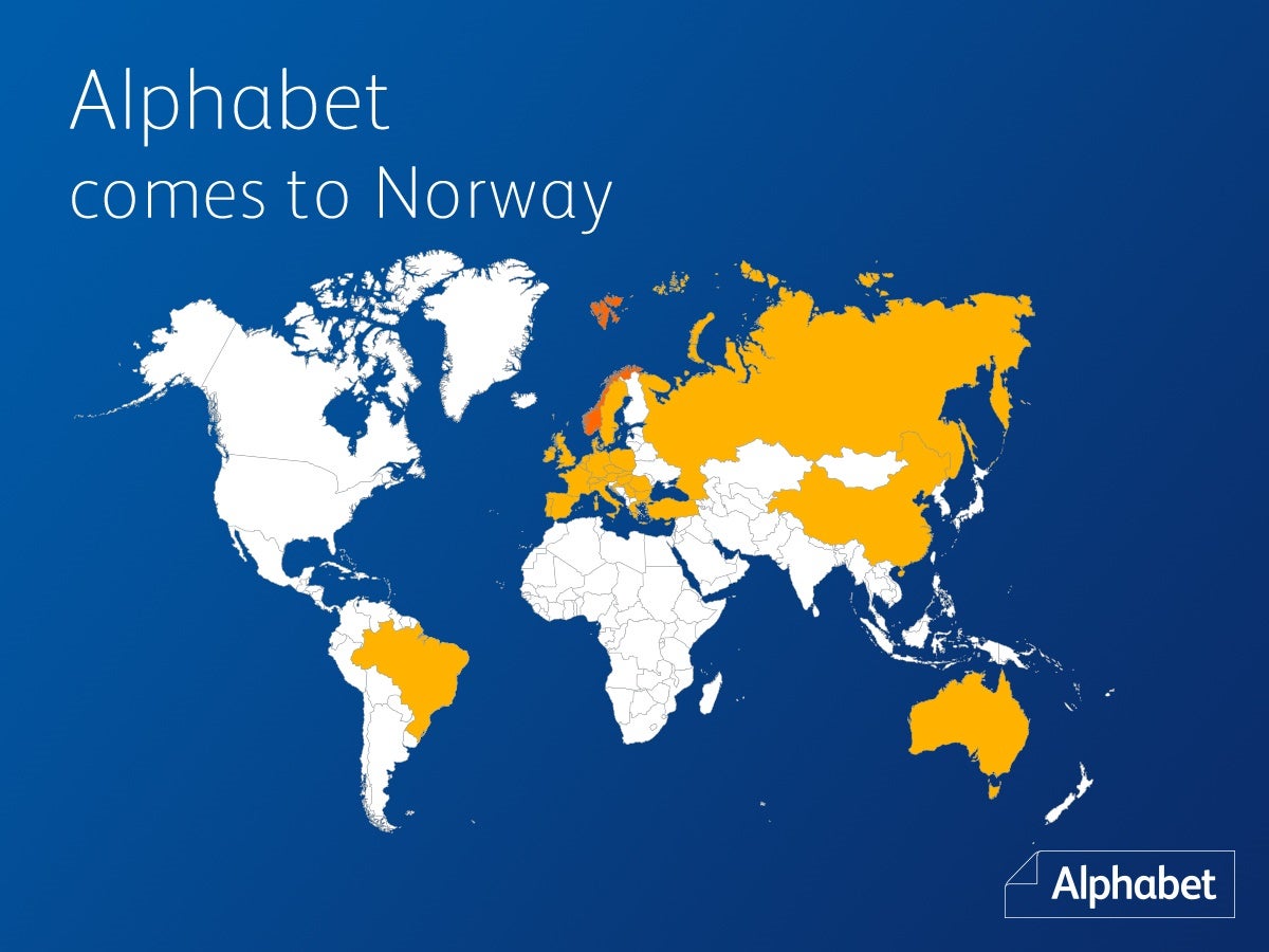 Alphabet International announces expansion into Norwegian market